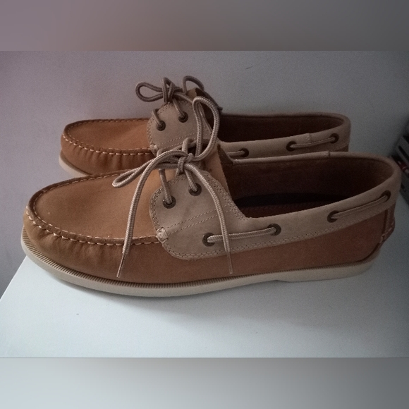 DOCKERS MEN'S VARGAS TAN STONE Moccasin, boat,leathers sz 13M - Picture 1 of 10